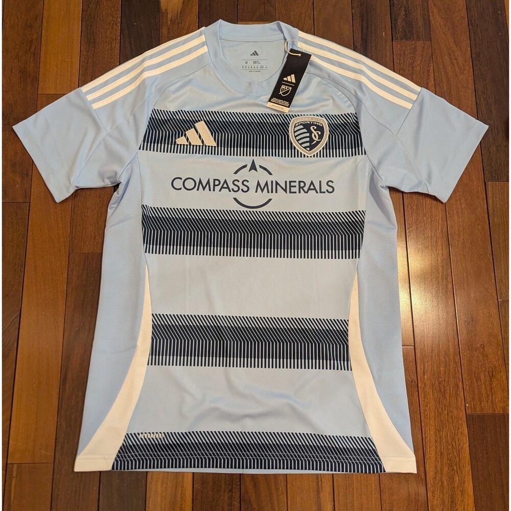 Adidas Sporting Kansas City SKC 2025-26 Home Jersey Mens Medium NWT